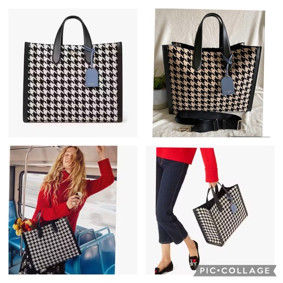 kate spade Handbags - ❤️Flash SALE❤️✨Like New Kate Spade Manhattan Houndstooth Large Tote